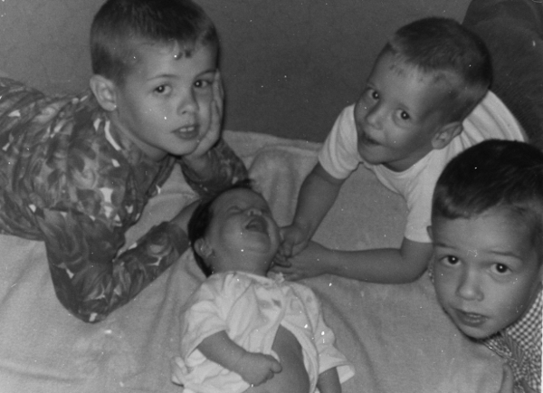 Ben H English with brothers and sister