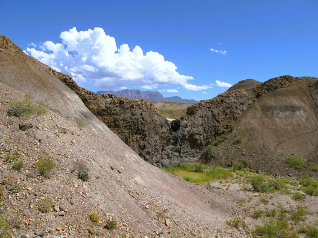 Lava vent in the Big Bend National Park