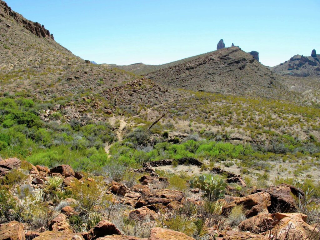 Corrals at Trap Spring near Mule Ears in Big Bend National Park. Photo by Ben H. English