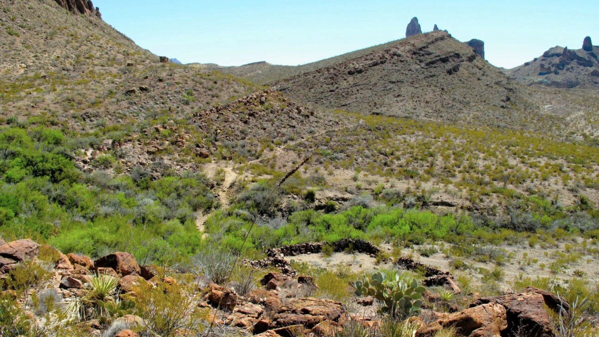 Corrals at Trap Spring near Mule Ears in Big Bend National Park. Photo by Ben H. English